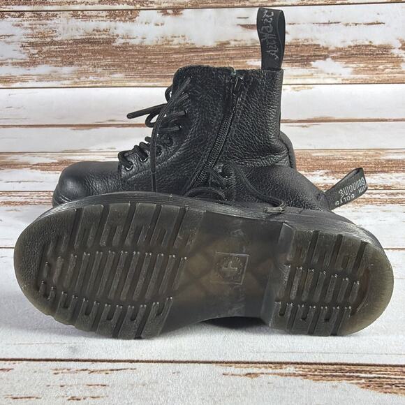 Dr. Martens 1460 Pascal Mono T Boots Black US Size 10 AW004 SH09V Toe Wear - Picture 3 of 9